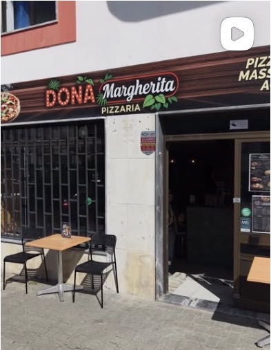 Fachada da Dona Margherita Pizzaria